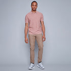 55MS370S SS Knit Polo - Rosewood