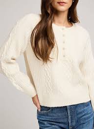 Aspen Pullover Sweater - Cream