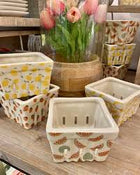 Stoneware Berry Basket