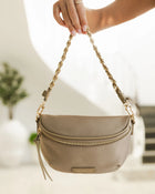 Halsey Nylon Sling Bag - Beige