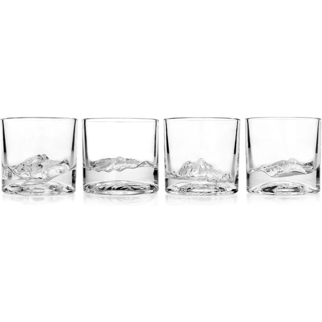 American Peaks Whiskey Glass Set of 4