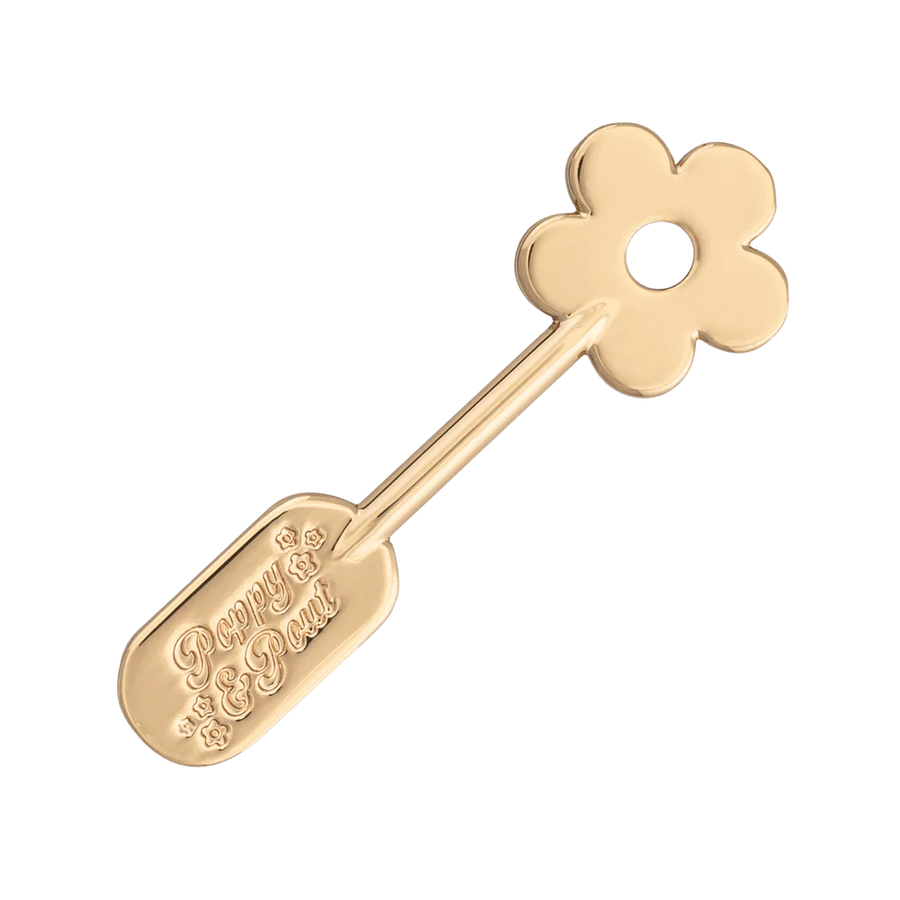 Poppy and Pout Lip Spatula Gold Daisy