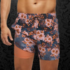 Louganis Blue Orange Swim Shorts