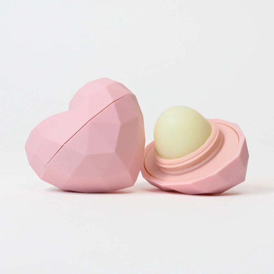 Pink Geometric Heart Lip Balm - Wildberry