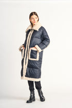 2229757 D Sherpa Detail Puffer Coat