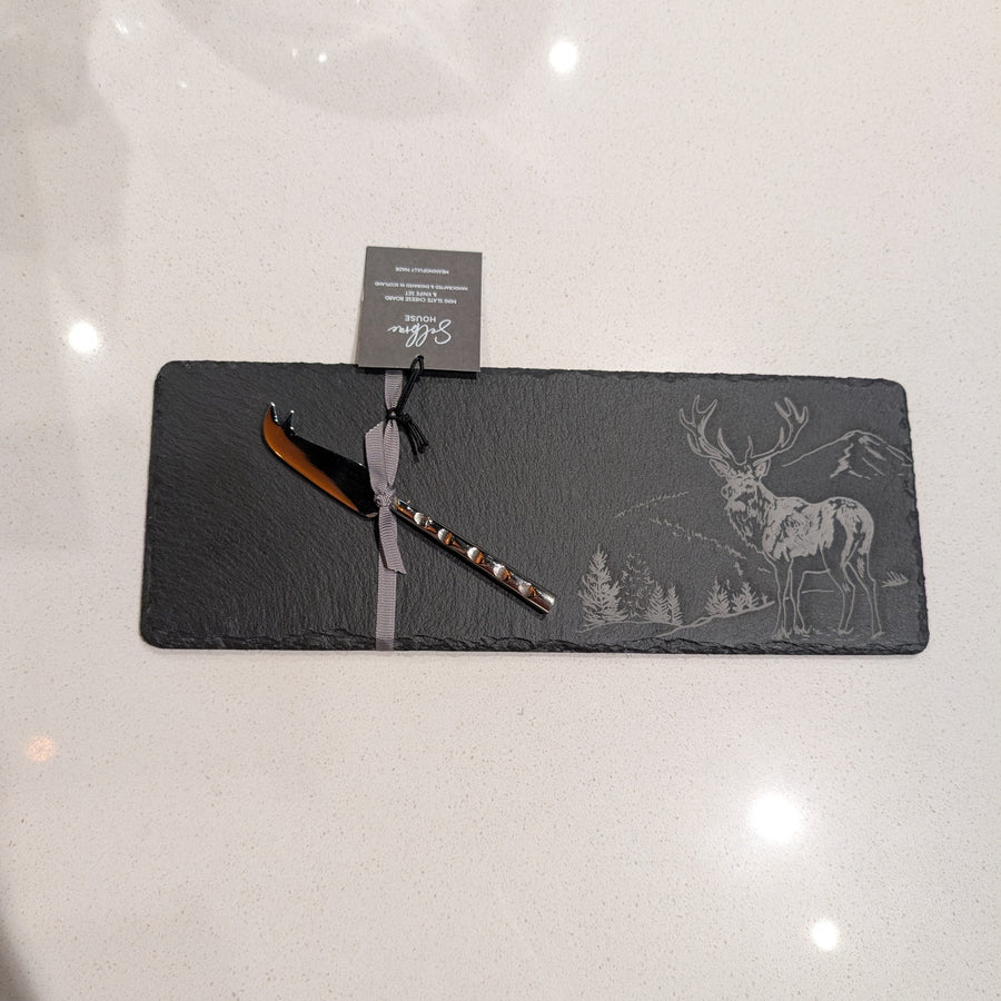 Mini Slate Cheese Board & Knife Set