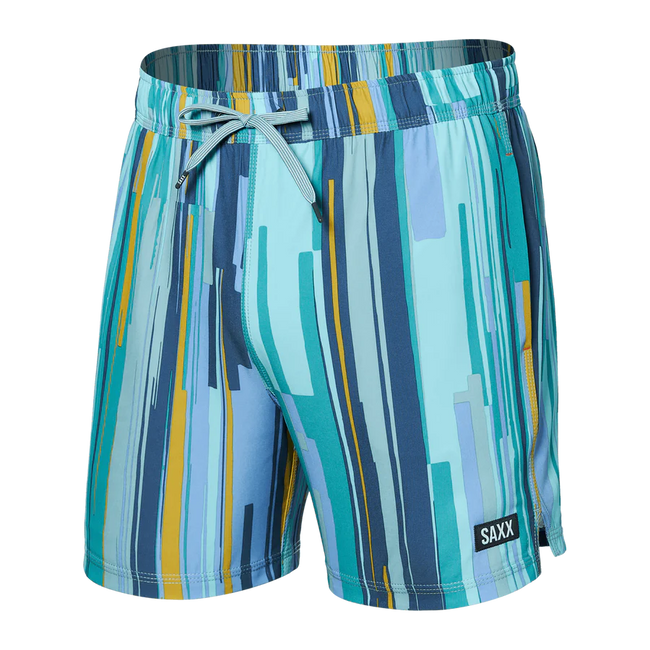 Oh Buoy 2N1 Volley 5" Soft Stripe Aqua