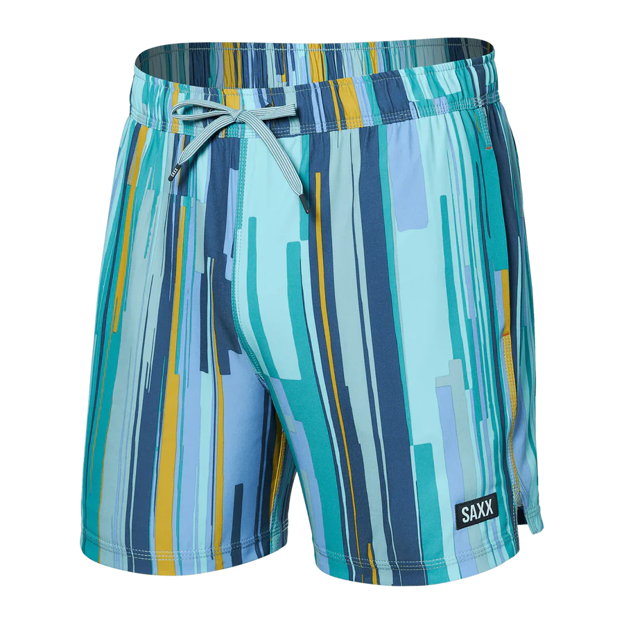 Oh Buoy 2N1 Volley 5" Soft Stripe Aqua