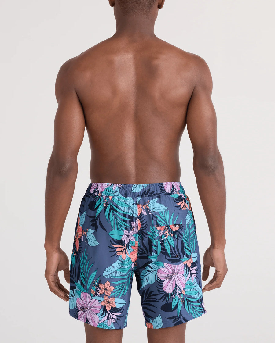 Oh Buoy 2N1 Volley 7" - Hibiscus Jungle Indigo