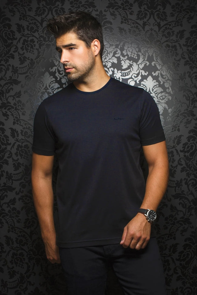 Michael C-Neck T-Shirt, Navy