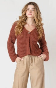 2627256 DG Single Button Cardigan
