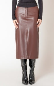 2622348 T Faux Leather Mini Skirt