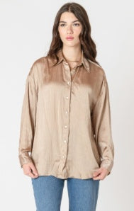 2623710 T Crinkle Effect Satin Blouse