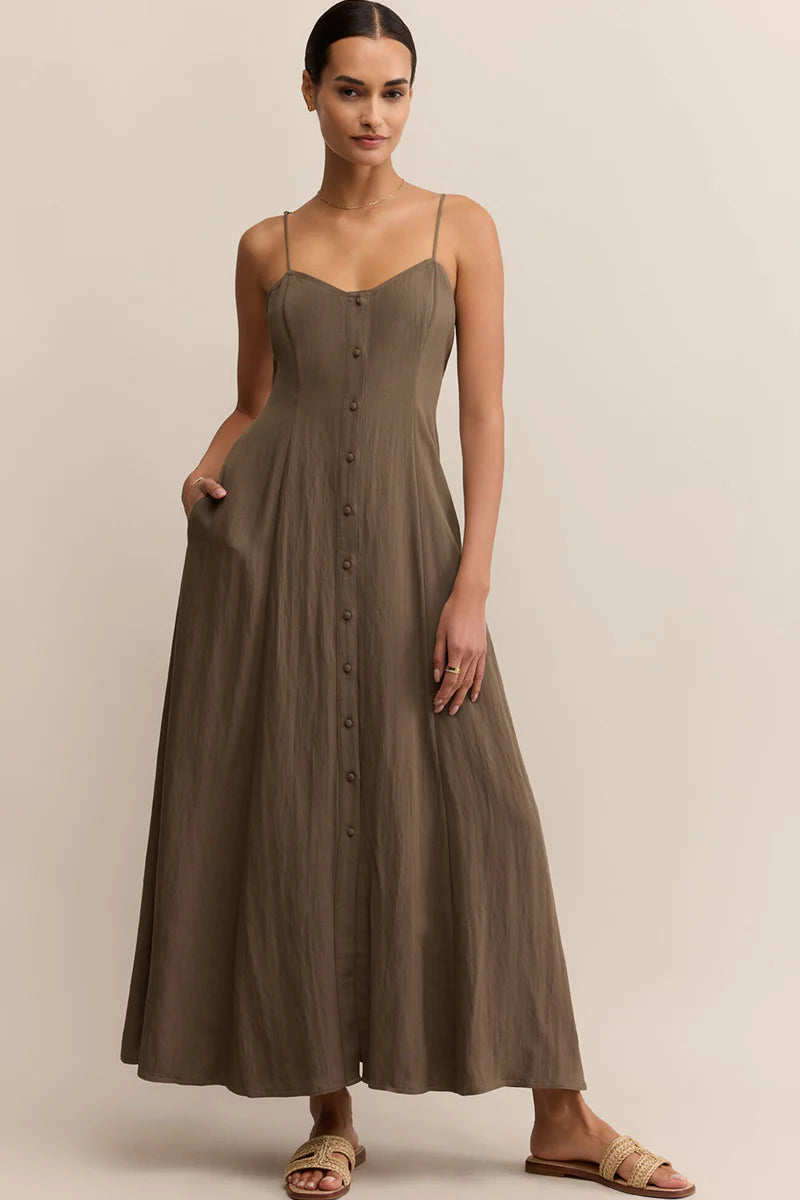 Angel Eyes Midi Dress in Tiki