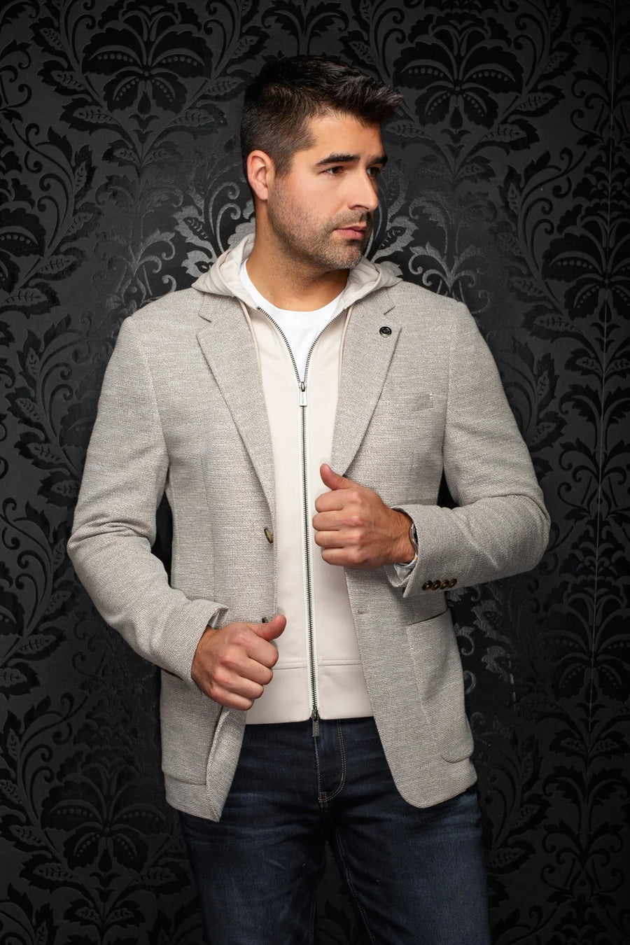 Noah Hood Blazer Beige