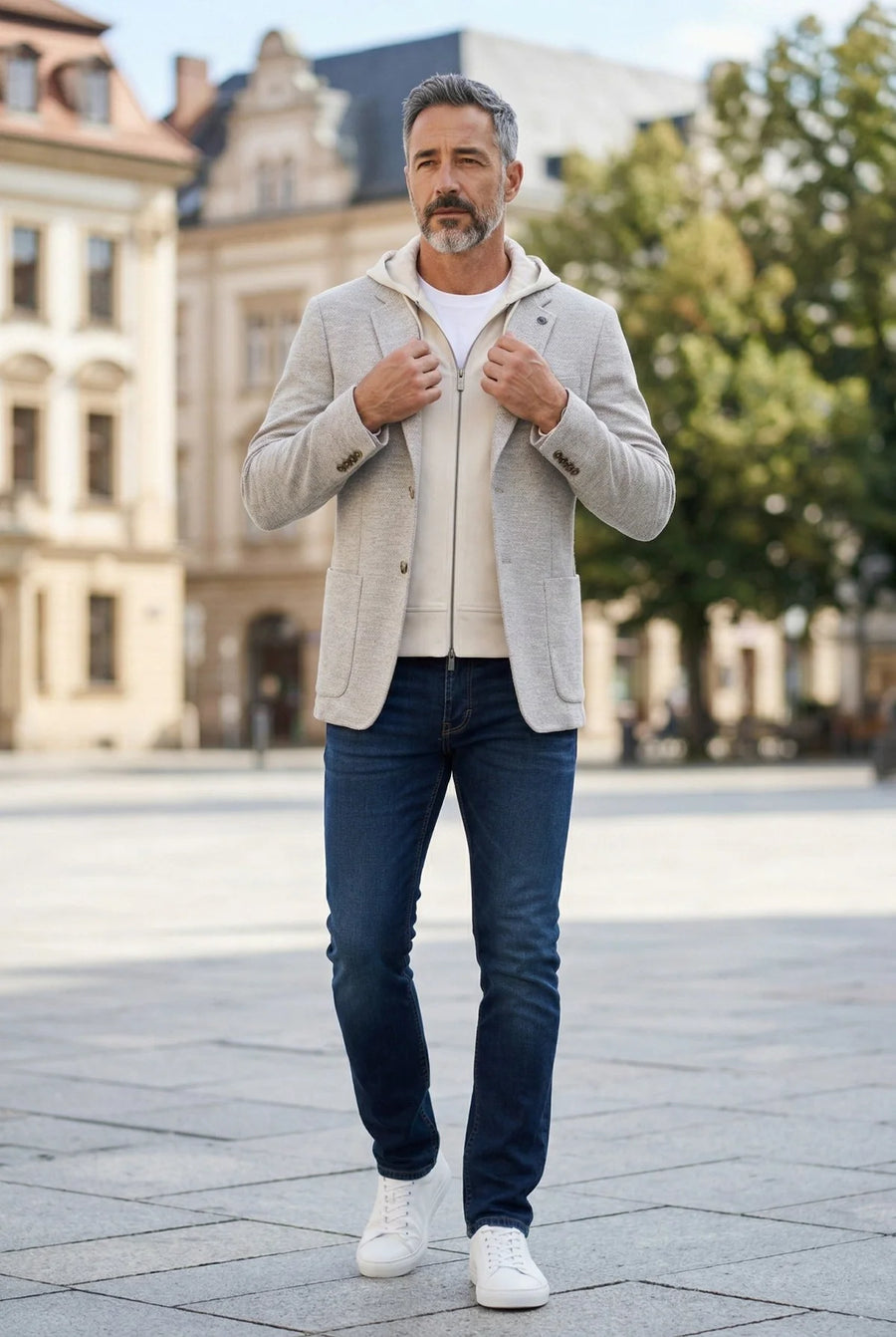 Noah Hood Blazer Beige