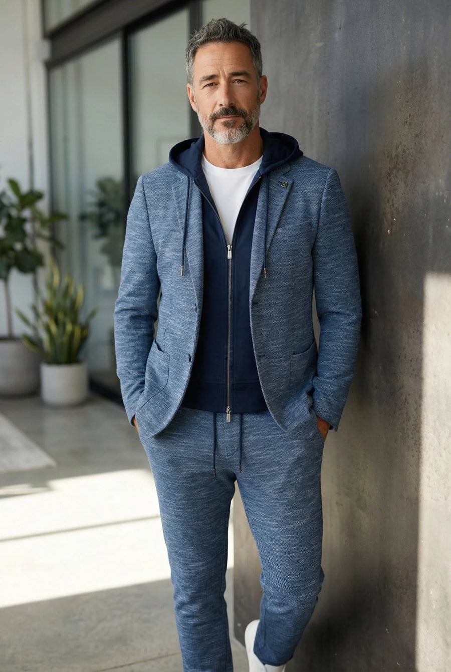 Noah Hood Blazer Navy