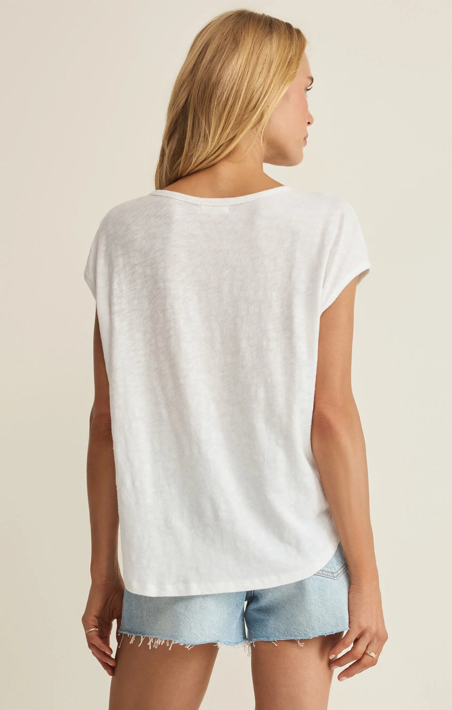 Sol Slub Tank White