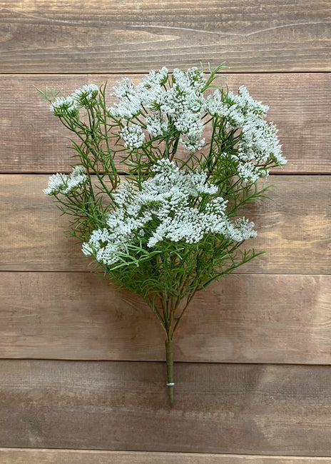 10180 - 17" Queen's Lace Bush With 9 Stems