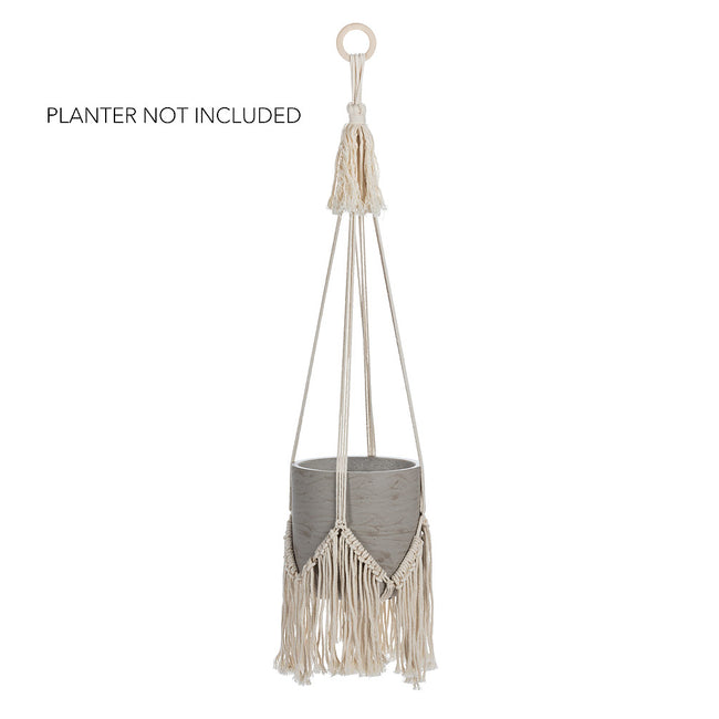 Planter Hanger with Fringe 40"L