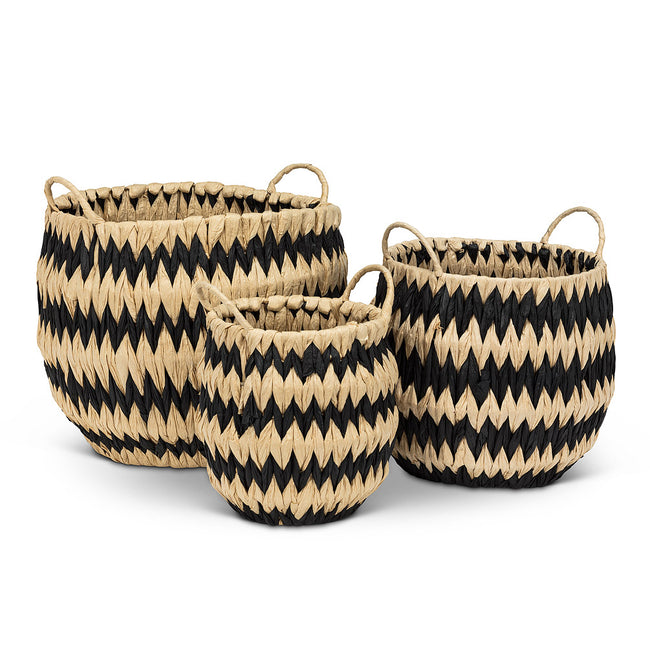 Wide ZigZag Baskets