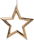 Cast Metal Gold star ornament