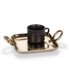 Sm Ring Handle Tray - Gold