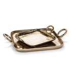 Sm Ring Handle Tray - Gold