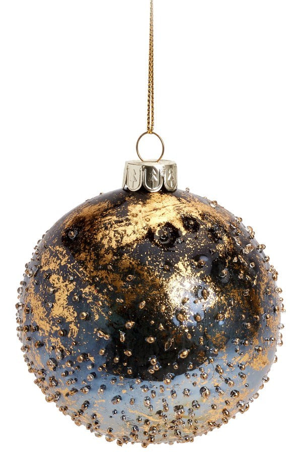 Ornament Glass Ball Black / Gold