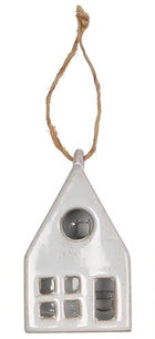 Vail Chalet Ornament White