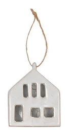 Vail Chalet Ornament White