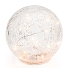 LED Sphere Crackle Glass Decor Light