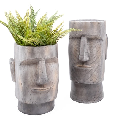 Lithic Island Face Planter - 18 Inch Height