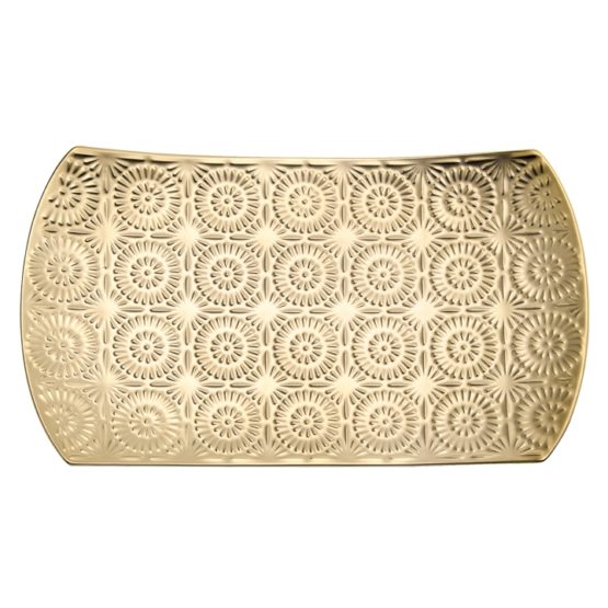 Clara Embossed Mandala Gold Ceramic