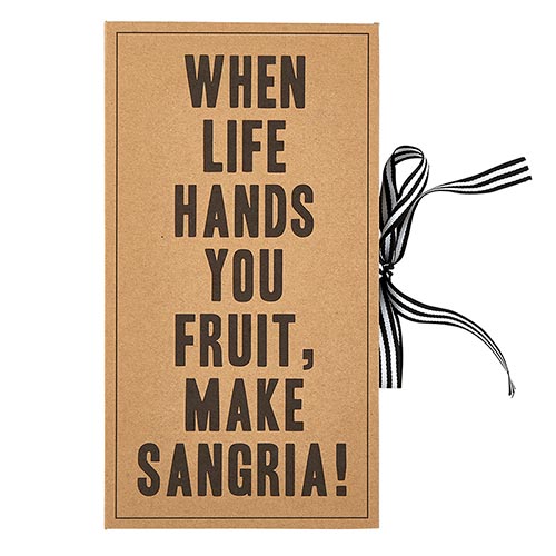 Sangria Kit - Cardboard Book Box