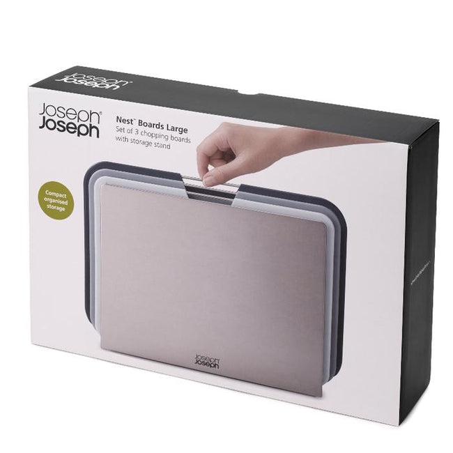 Nest Boards - Set of 3 chopping boards with storage stand